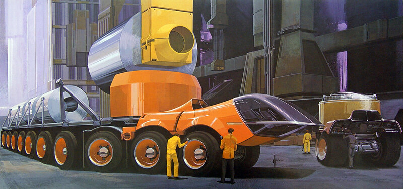 Futuristic vehicle transport