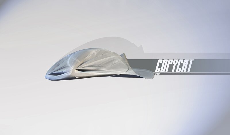 Futuristic Vehicle — White, Minimalist