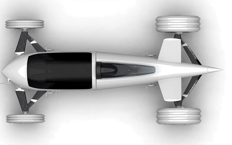 Futuristic Vehicle — White