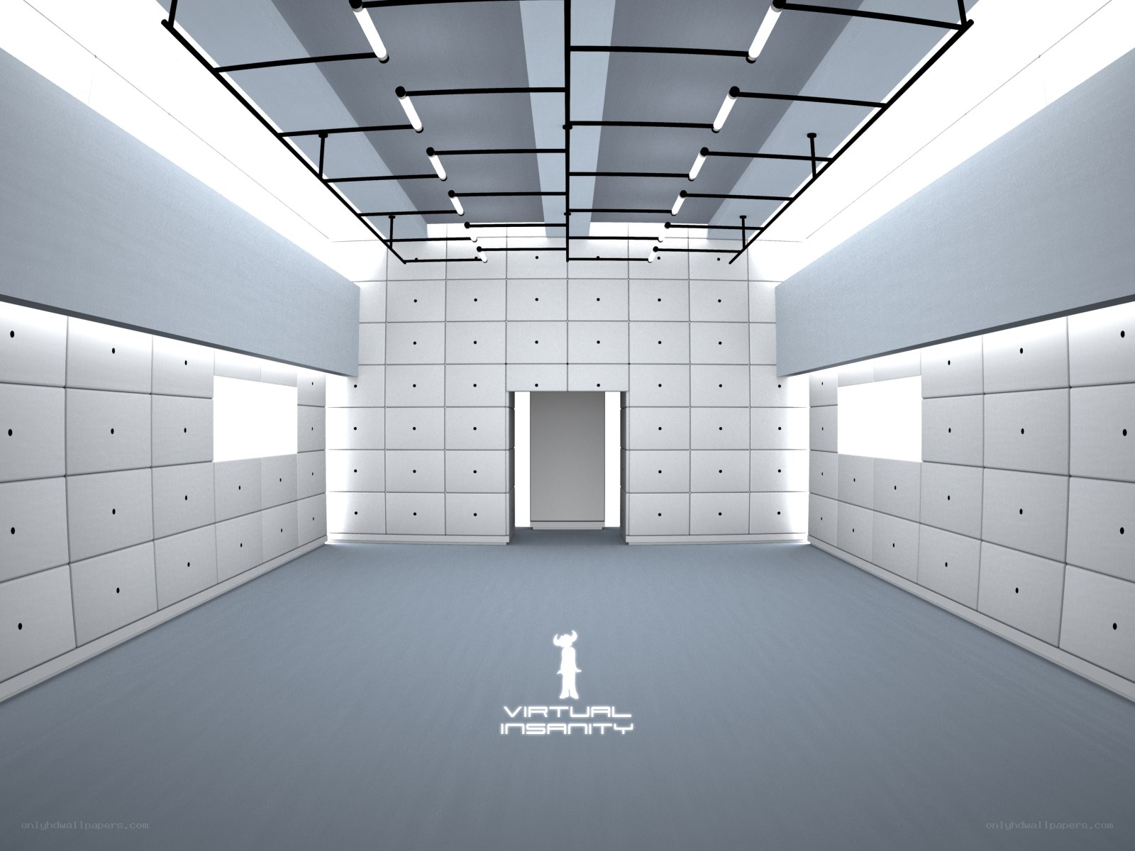 futuristic virtual room