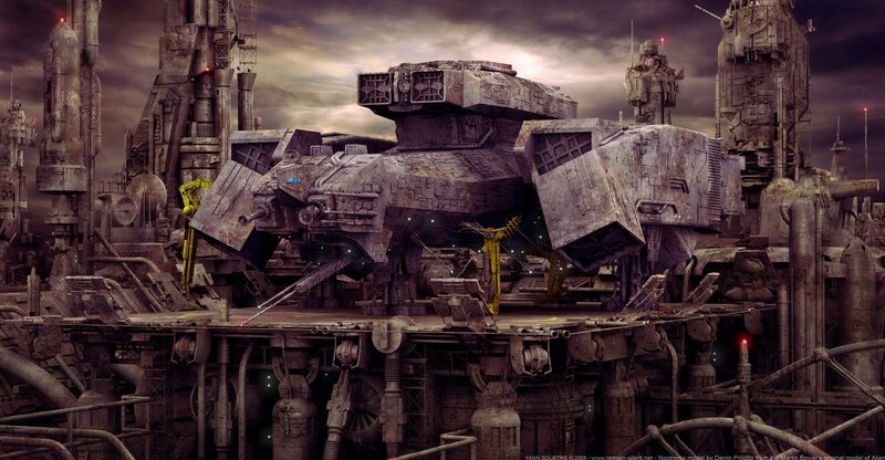 futuristic war machine