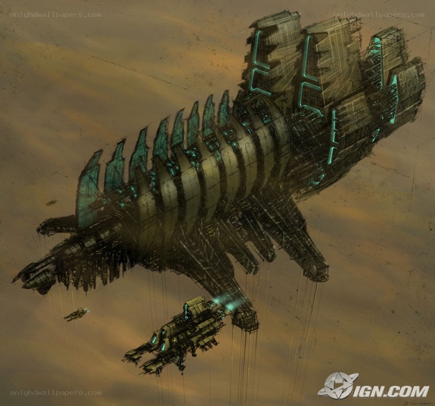 futuristic warship concept art