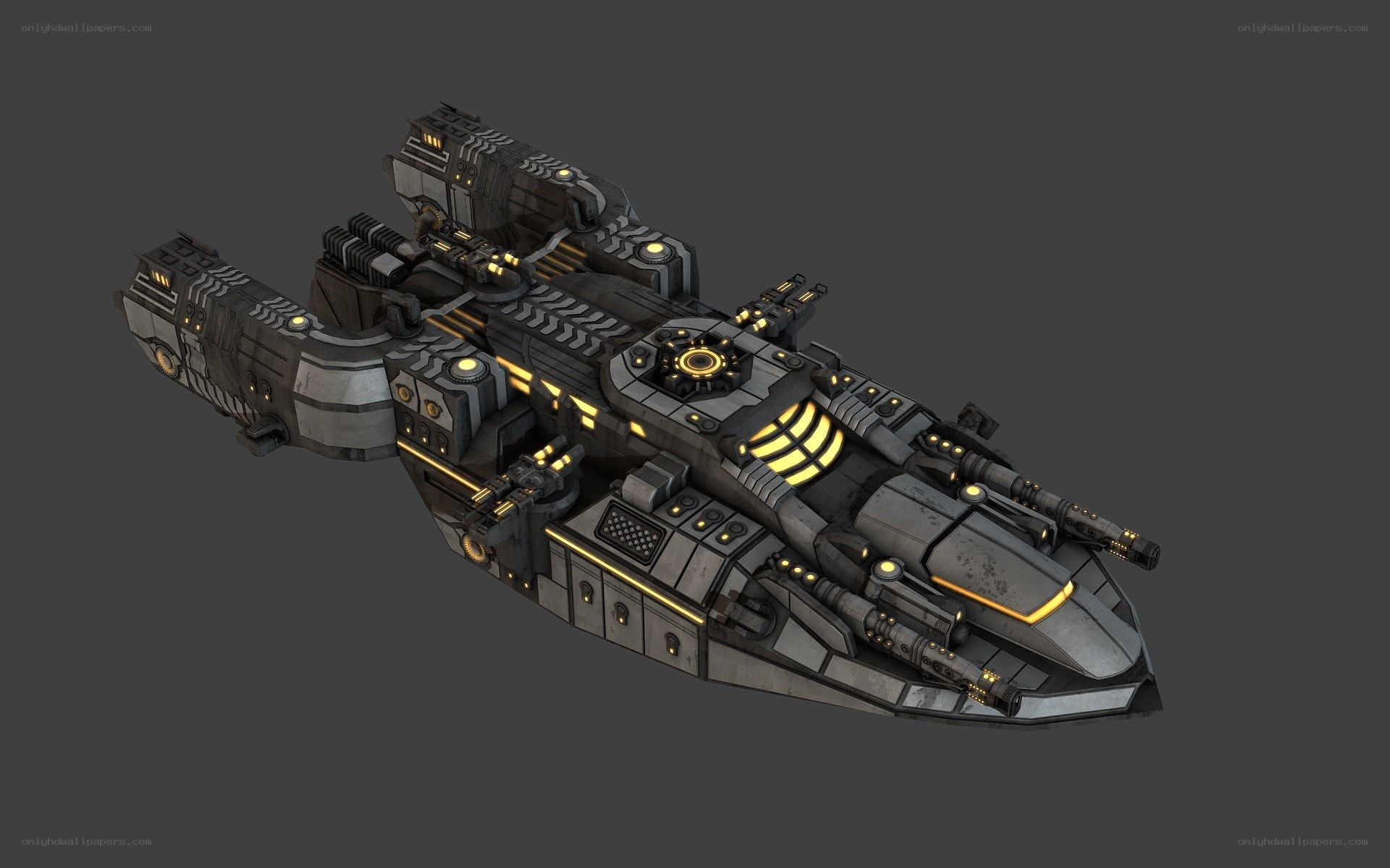 futuristic warship design