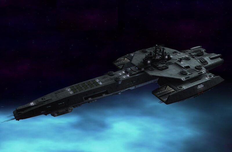 Futuristic Warship — Gray, Dramatic, 3d Render