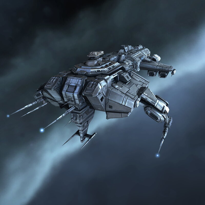 futuristic warship in space