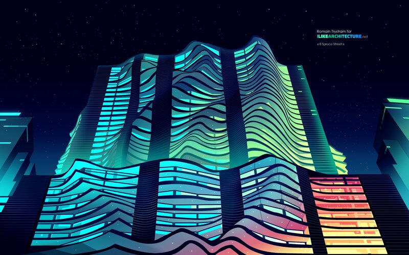 Futuristic Wavy Building