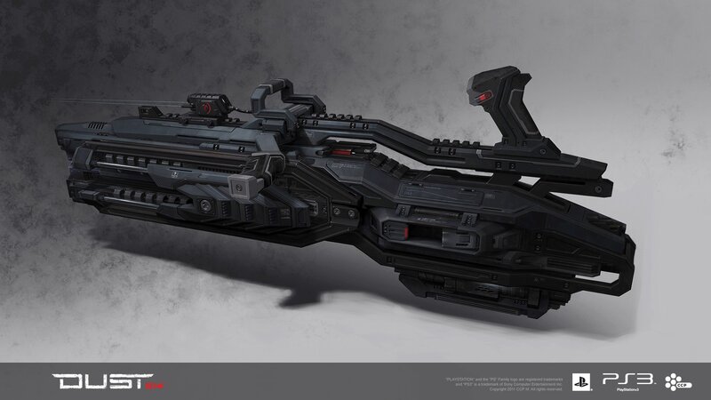 Futuristic Weapon — Black, Dramatic, 3d Render, Gun