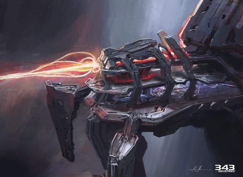 Futuristic weapon concept art
