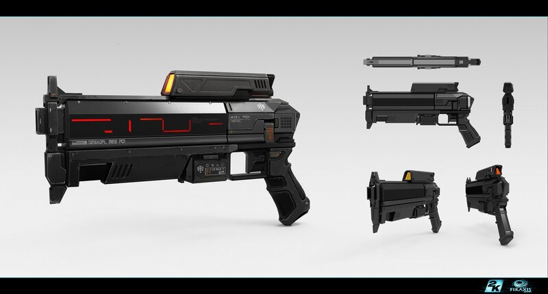 Futuristic Weapon Design — Black