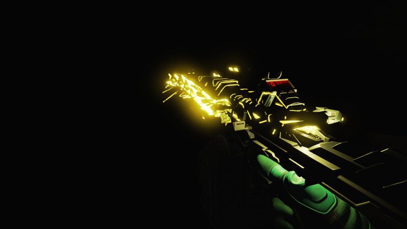 Futuristic Weapon Firing — Black