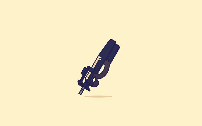 futuristic weapon illustration