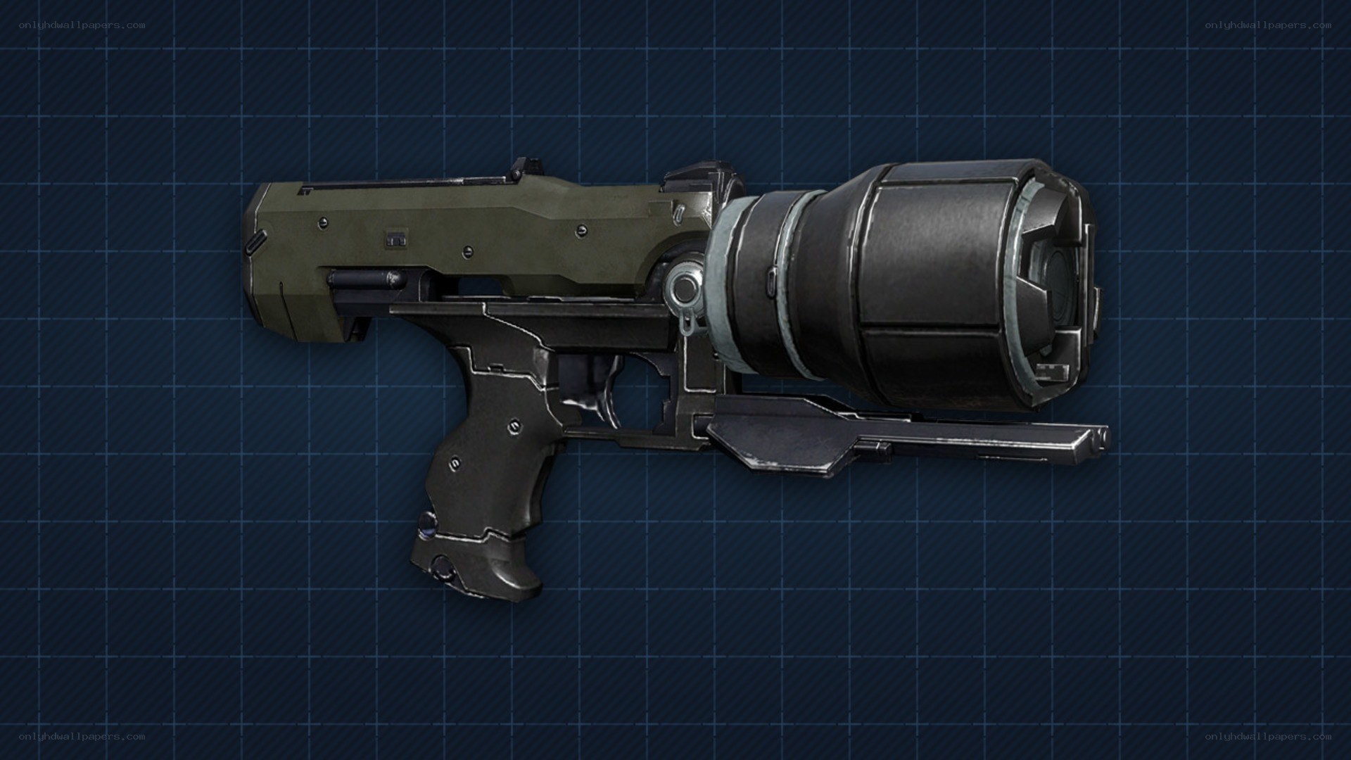 futuristic weapon model