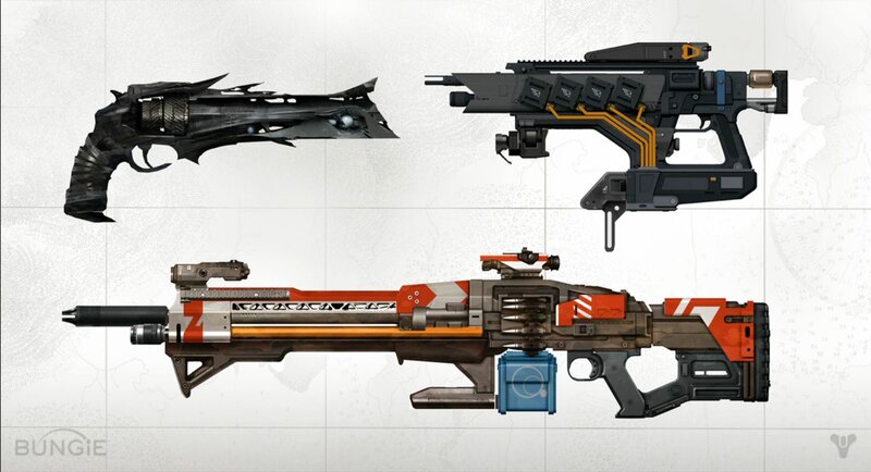 Futuristic weapons concept art