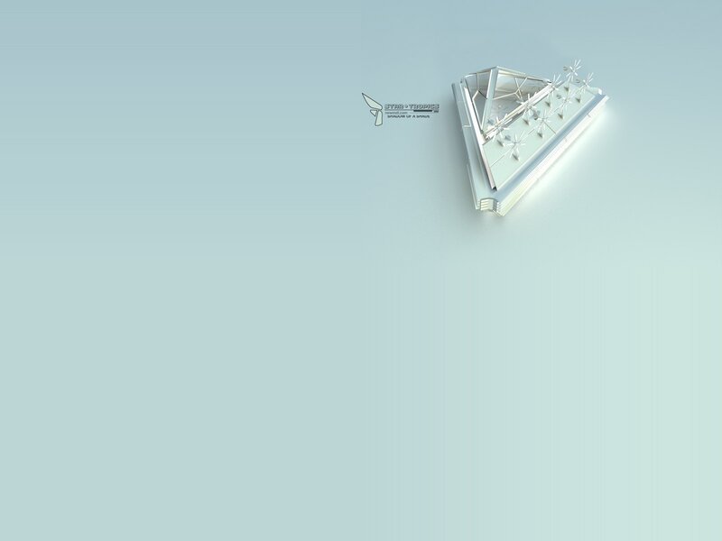 futuristic white structure