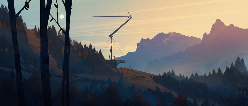 Futuristic Wind Turbine