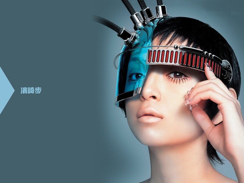 futuristic woman with cybernetic device