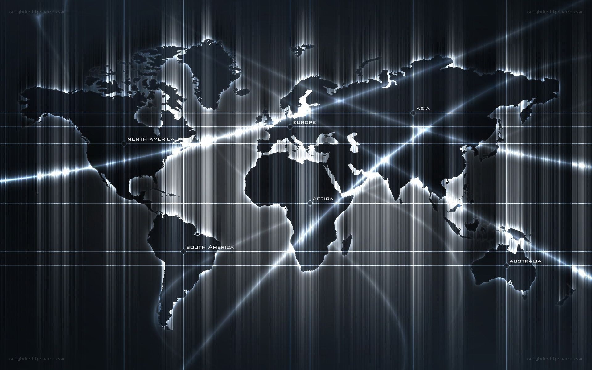 futuristic world map