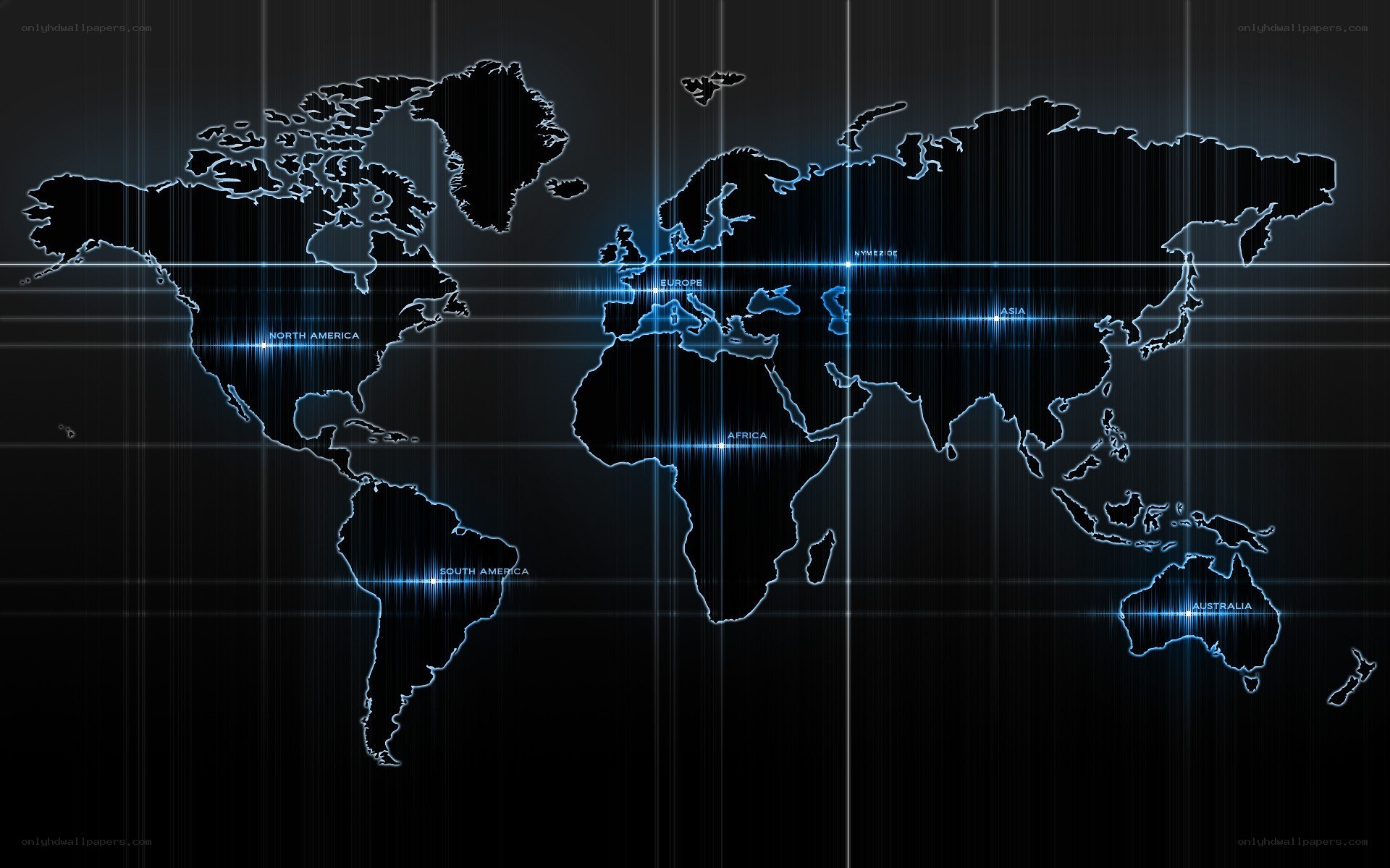 futuristic world map