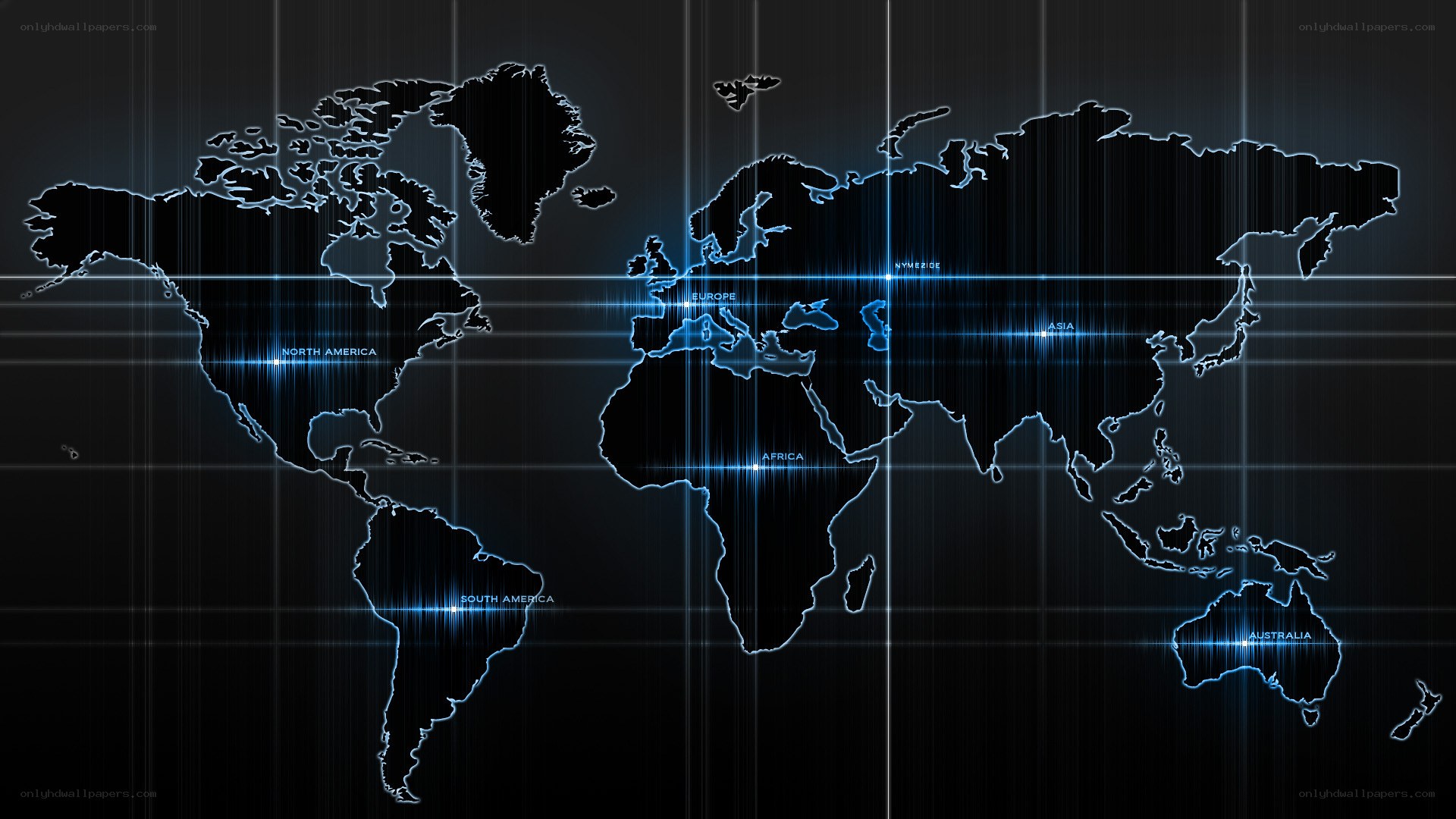 futuristic world map
