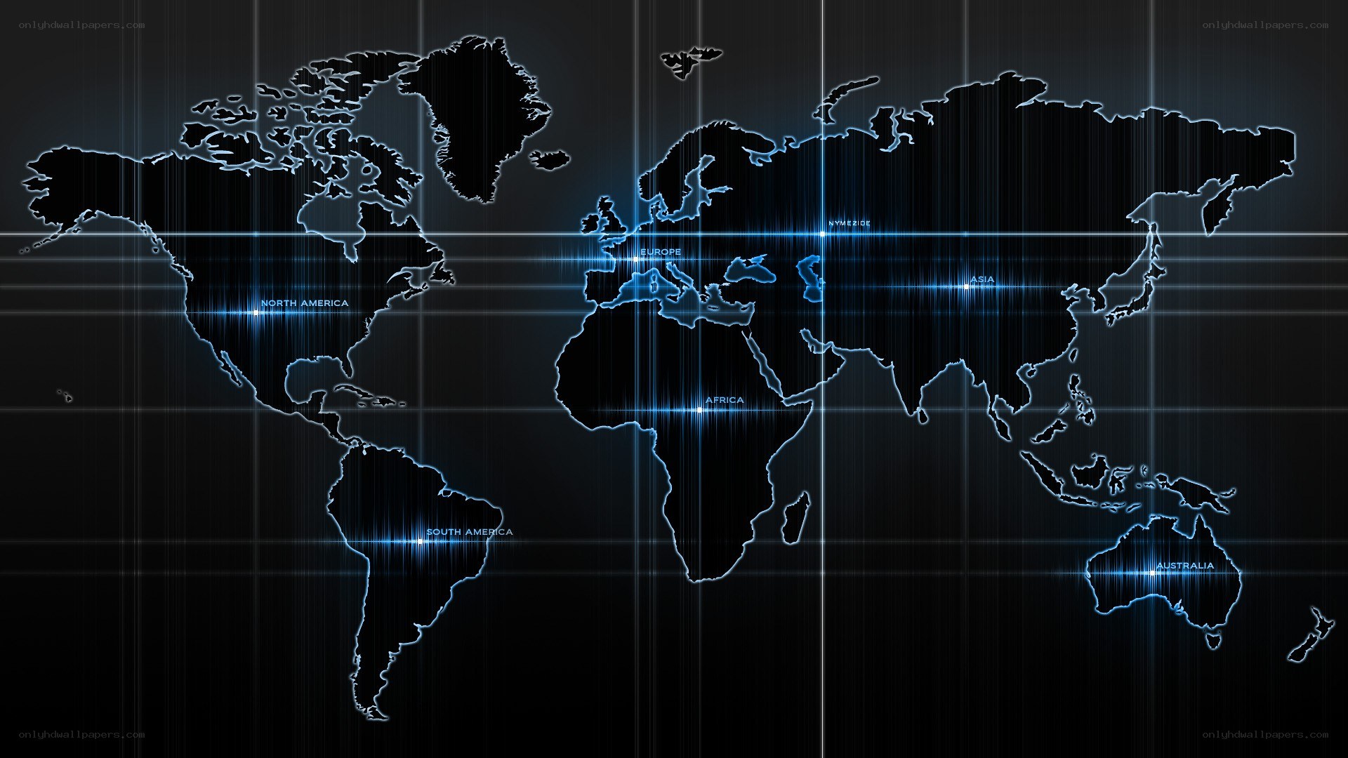 futuristic world map