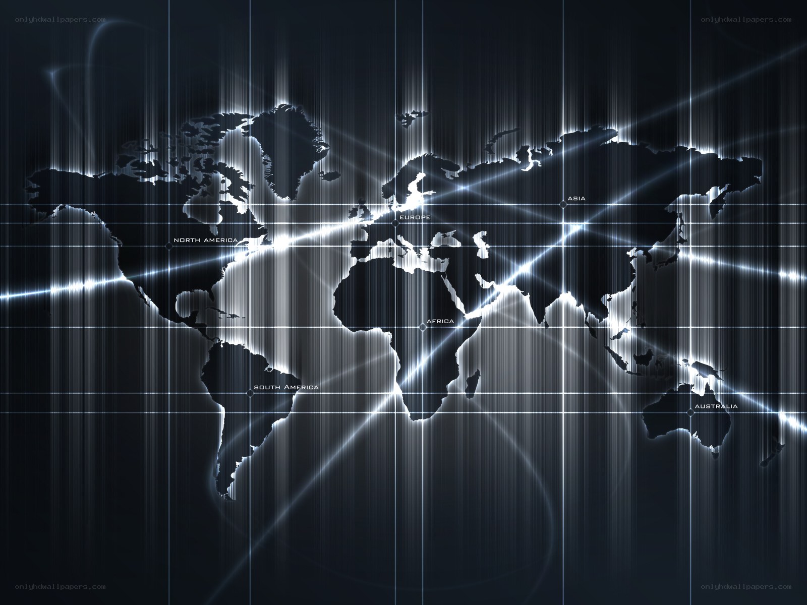 futuristic world map