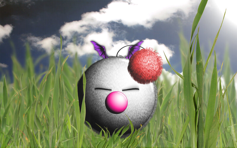Fuzzy creature in grass