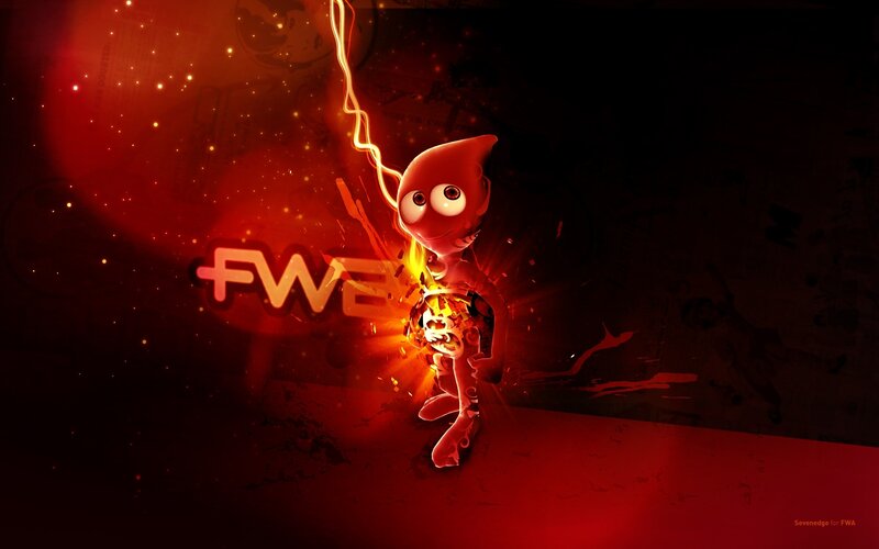 FWA character with lightning