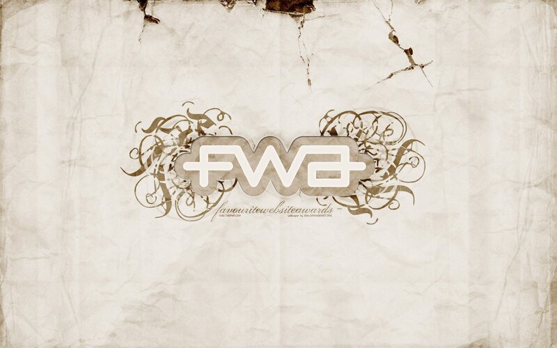FWA logo on vintage paper
