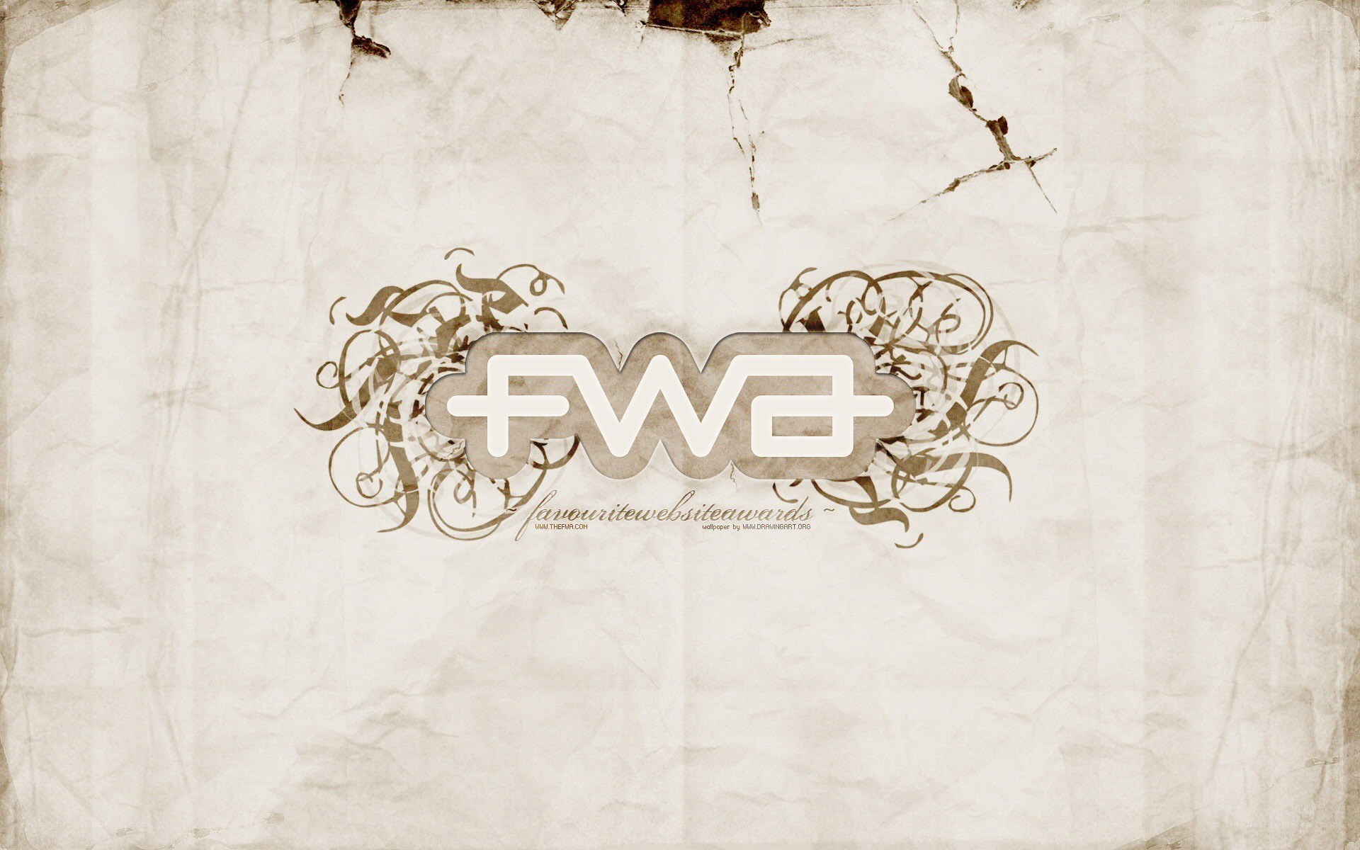 FWA logo on vintage paper