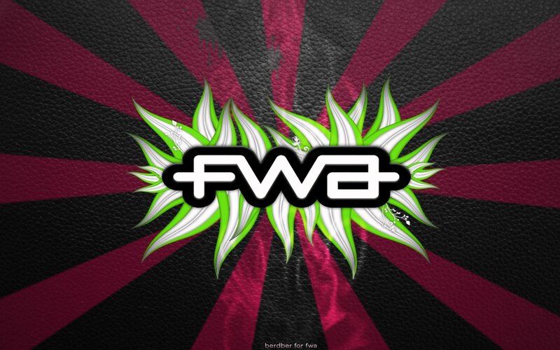 FWA logo with floral design