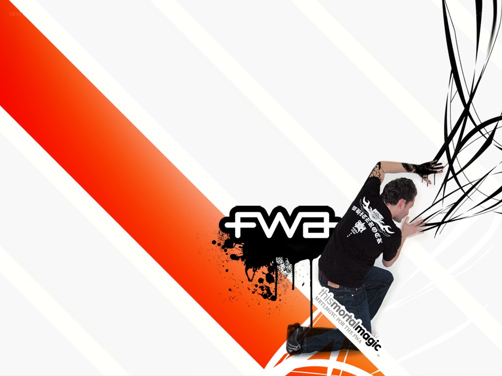 FWA logo with man in action