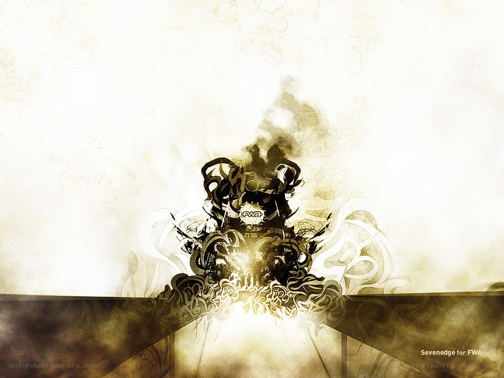 FWA logo with smoke and light