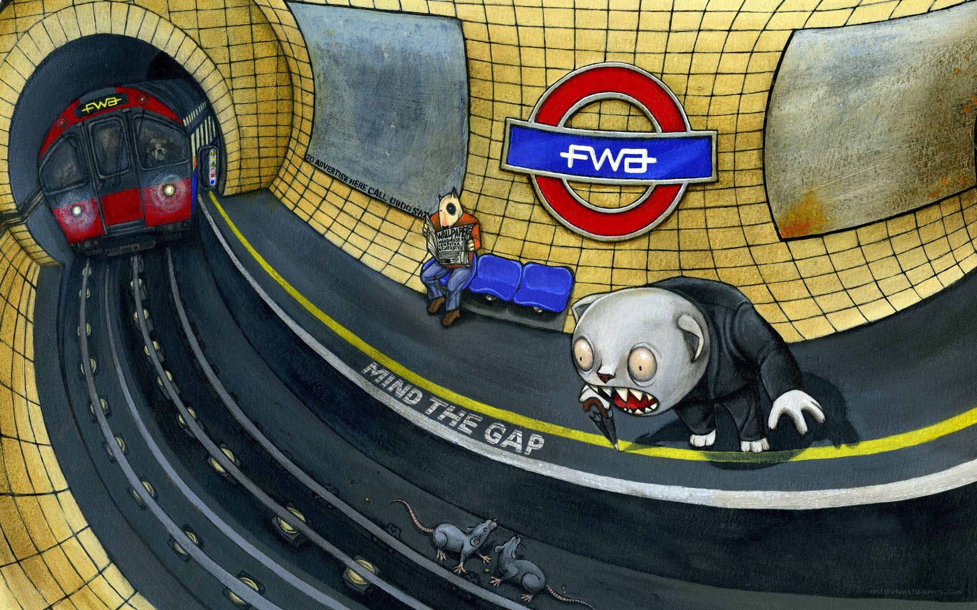 Fwa subway station illustration