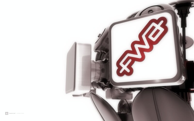 FWD logo on robotic arm