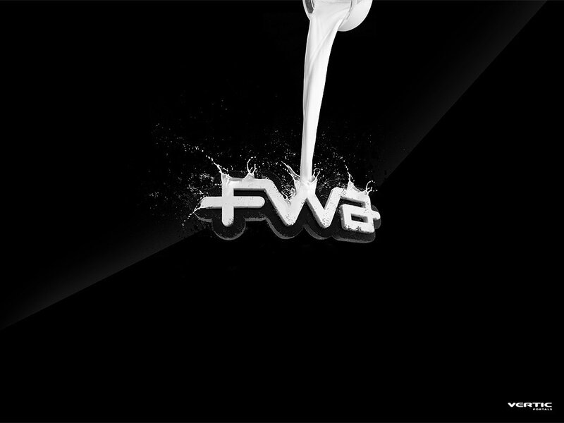 FWD logo with liquid effect