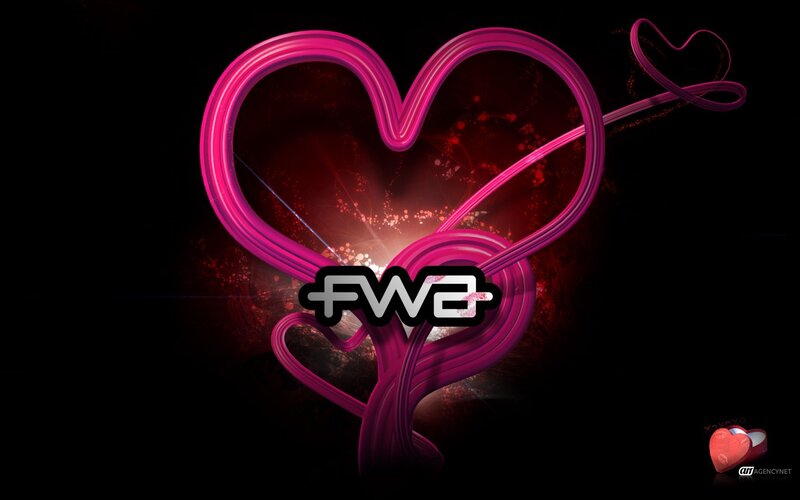 FWE logo with heart design