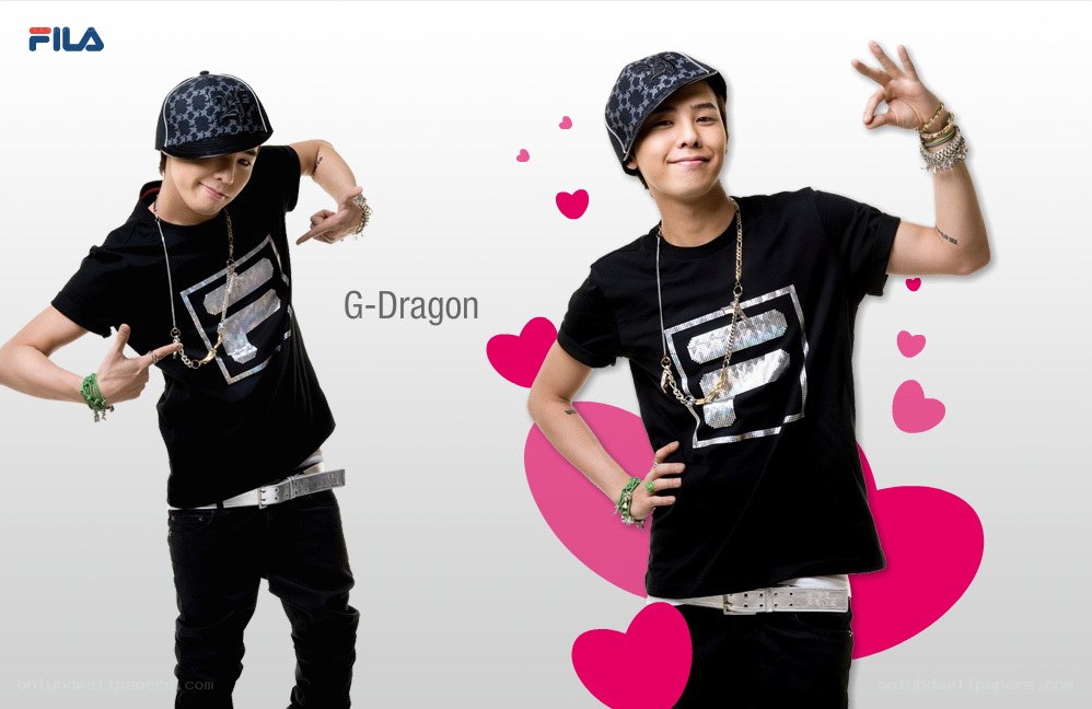 G-Dragon in FILA apparel