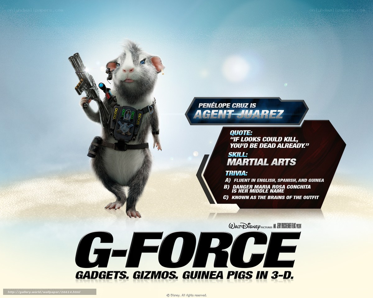 G-Force movie character poster
