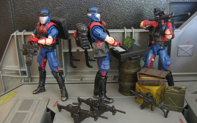 G.I. Joe action figures in base scene