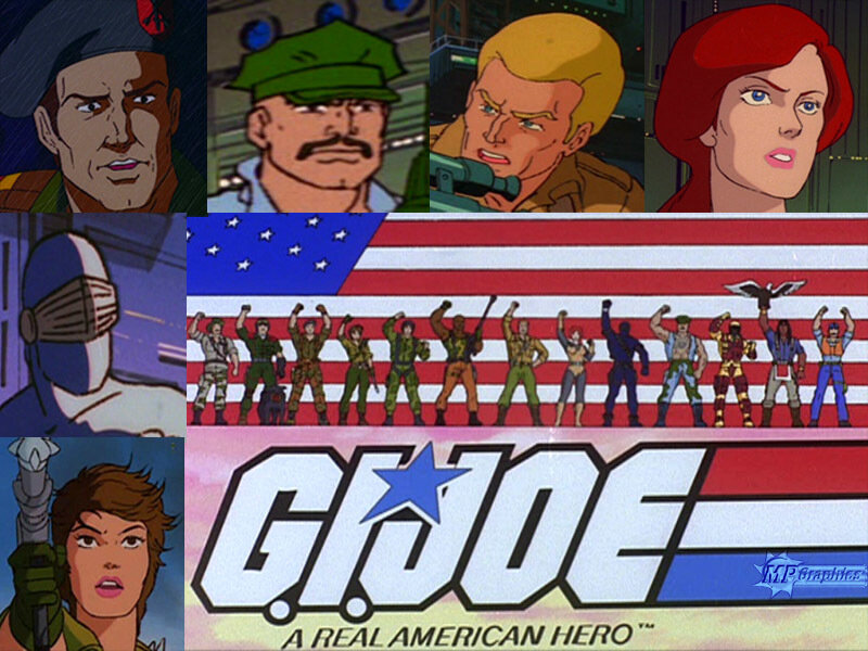 G.I. Joe cartoon characters collage