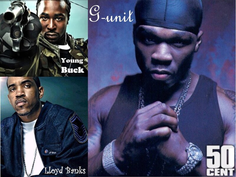 G-unit members collage