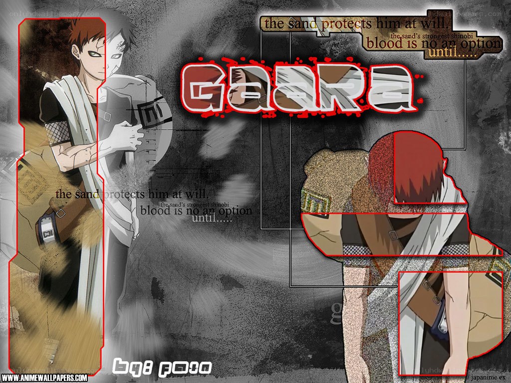 Gaara anime character wallpaper