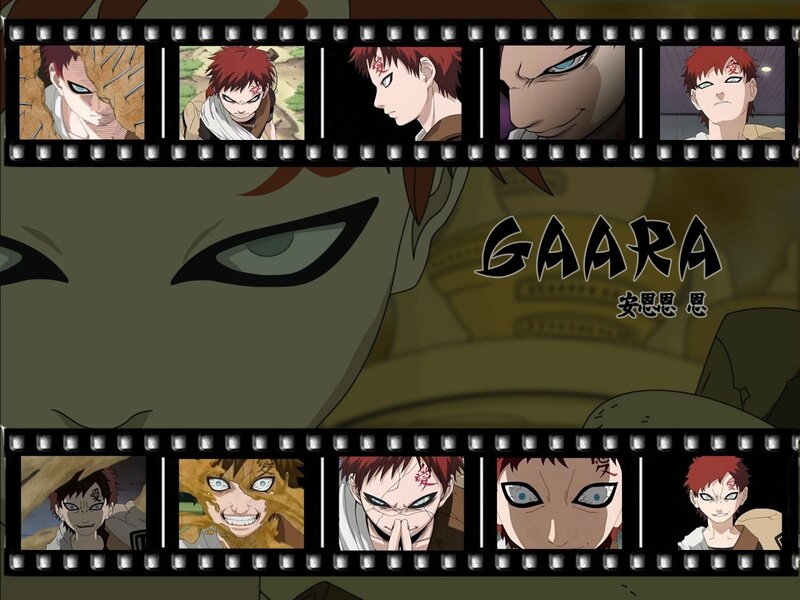 Gaara character collage