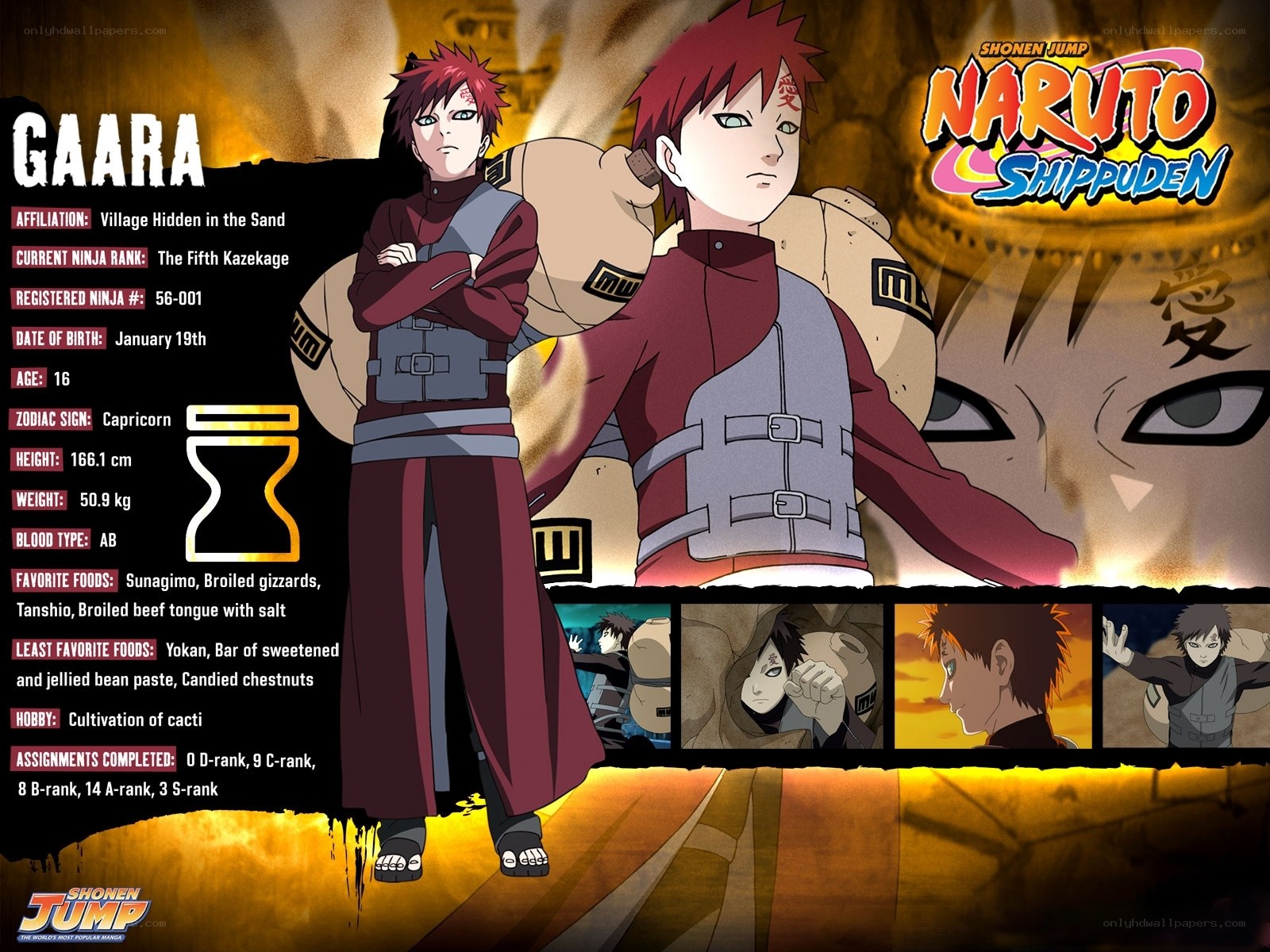 Gaara character profile
