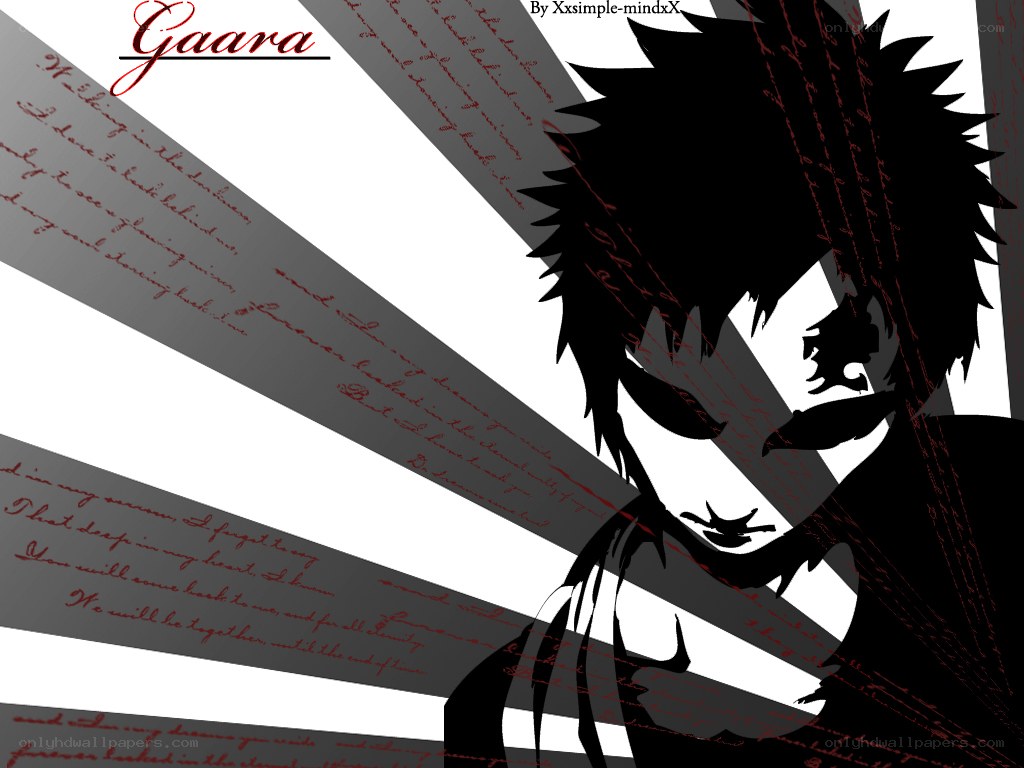 Gaara silhouette art