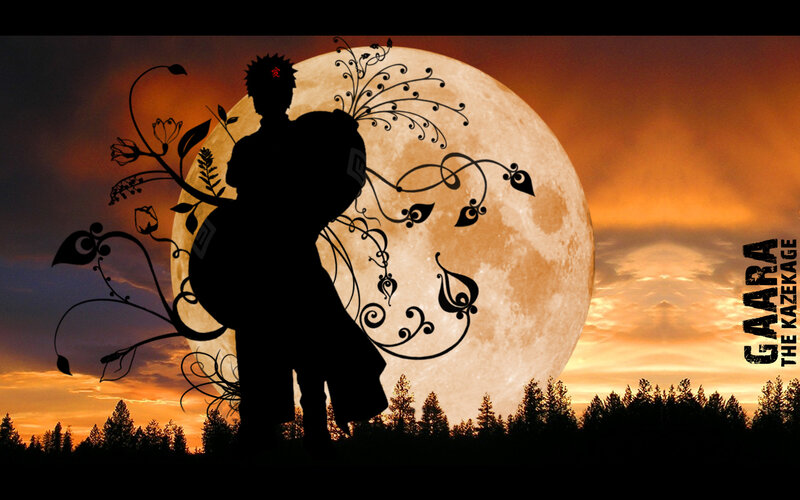 Gaara silhouette at sunset