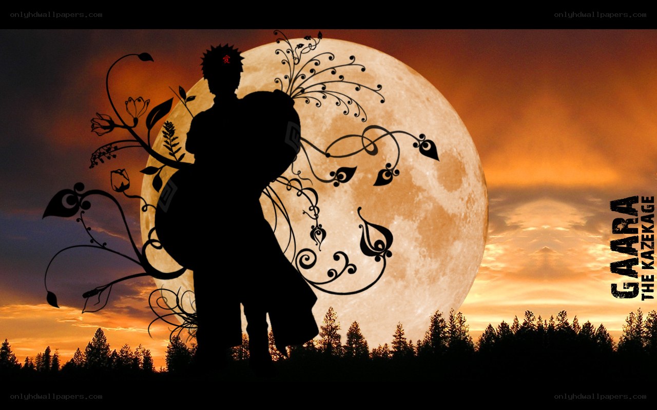 Gaara silhouette at sunset