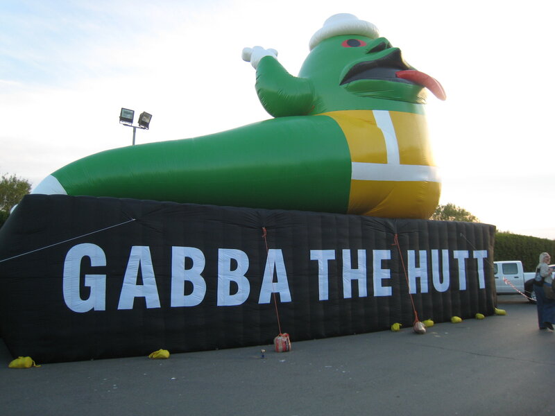 Gabba the Hutt inflatable display