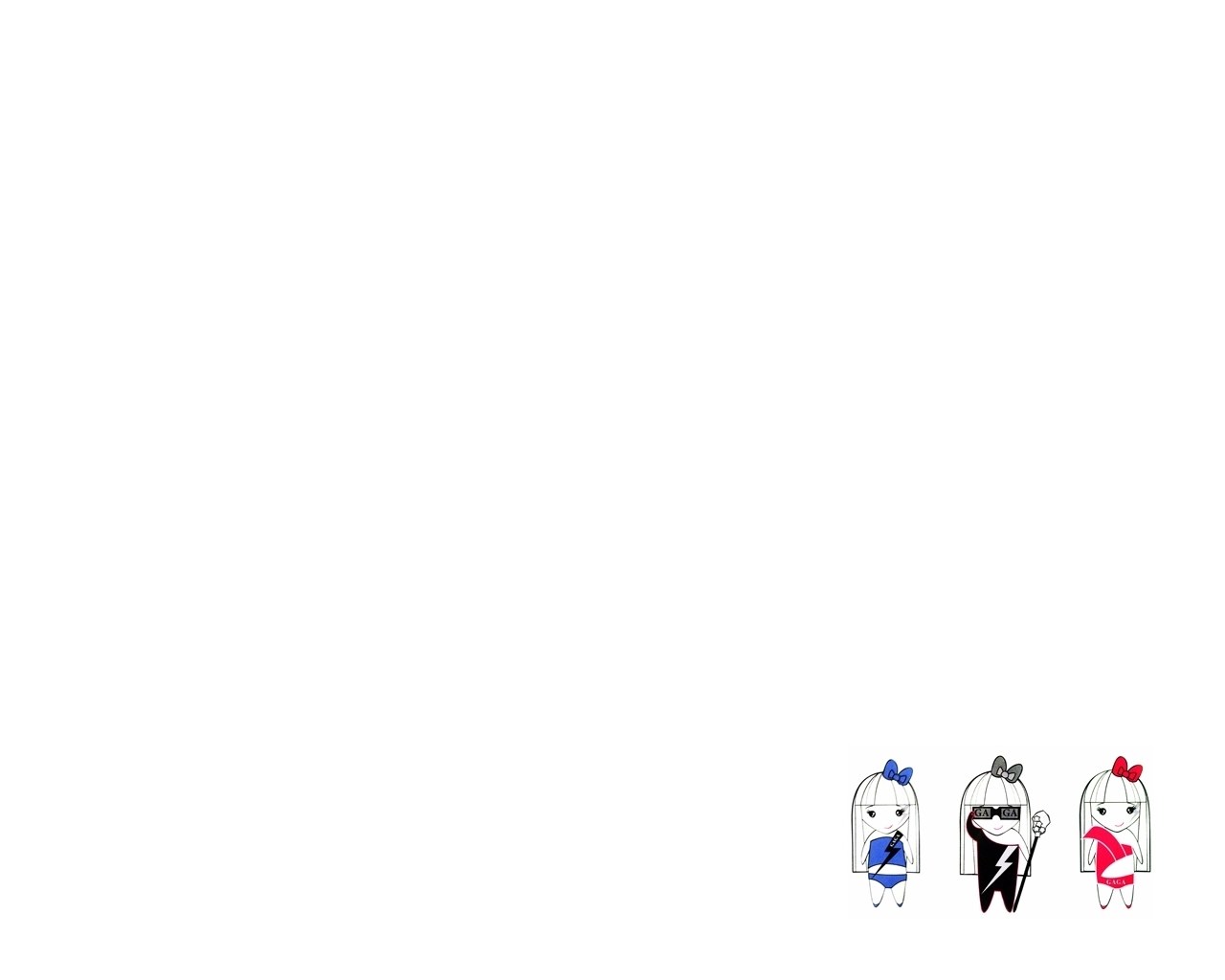 Gaga character trio