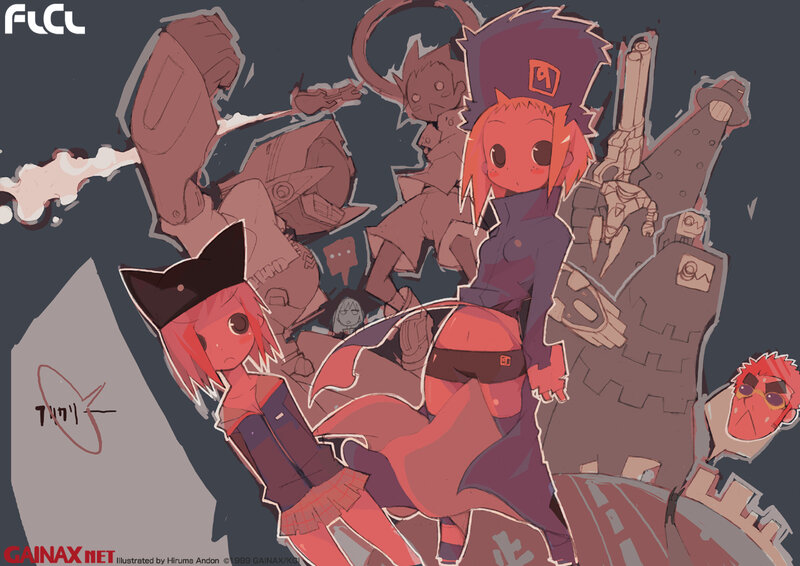 GAINAX characters in action